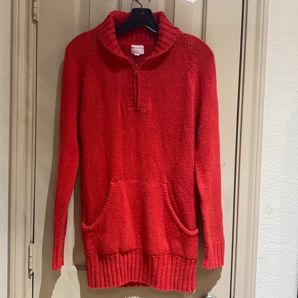 Red Women's Crew Neck Sweater